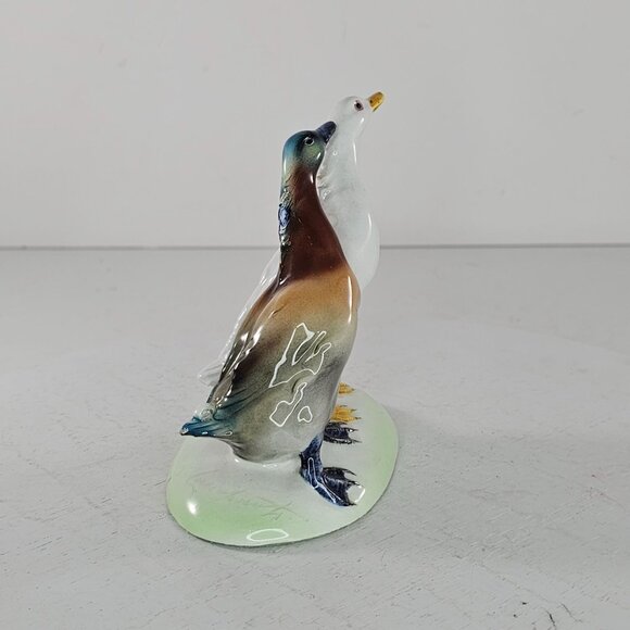 Vintage Guido Cacciapuoti Ceramic Duck Figurine Goose In Love Italy *Chipped - Picture 3 of 12